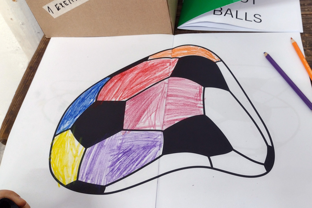 Elsa Werth, Foot Balls, 2023_view colored_2